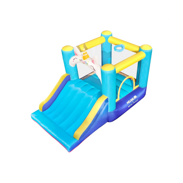 Gorila inflable con tobogán y soplador de aire resistente