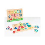 14-Pc Early Learning Centre Shape & Number Puzzle