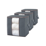 3-Piece Large Clothes Storage Bag Organizers