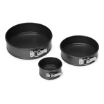 3-Pc Amazon Basics Non-stick Springform Cake Tins (4'', 7'', 9'') w/ Loose Base