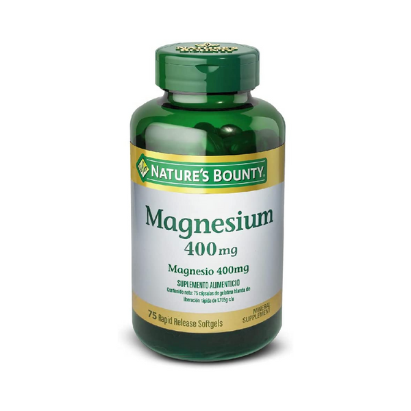 75-Count Nature's Bounty 400-mg Magnesium Softgel Supplement