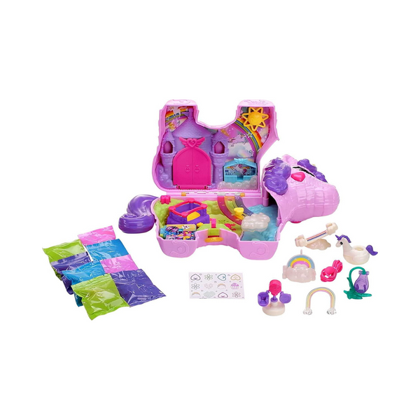 Polly Pocket Unicorn Party Juego compacto grande