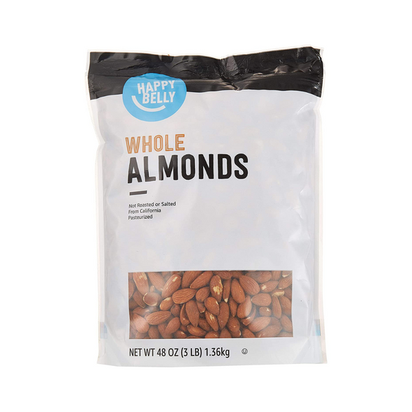 48-Oz Happy Belly Whole Raw Almonds