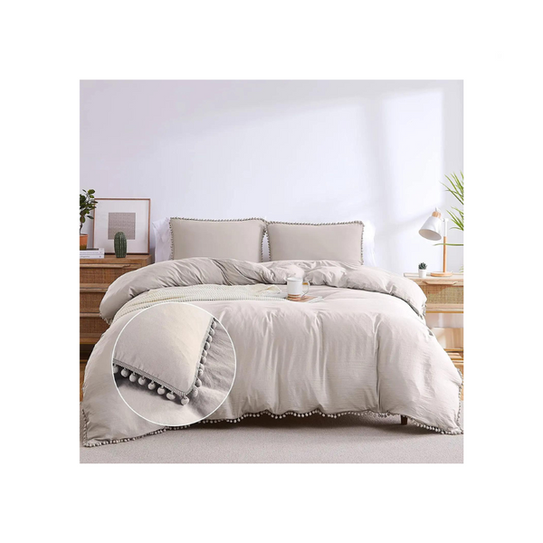 2 or 3 Piece Duvet Cover Sets (5 Colors)