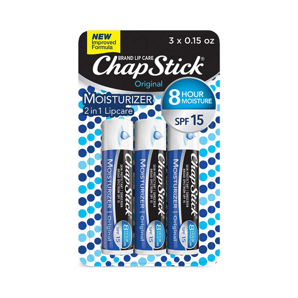 Get 2 Chapstick Moisturizer Lip Balm Tube, 3-Pack