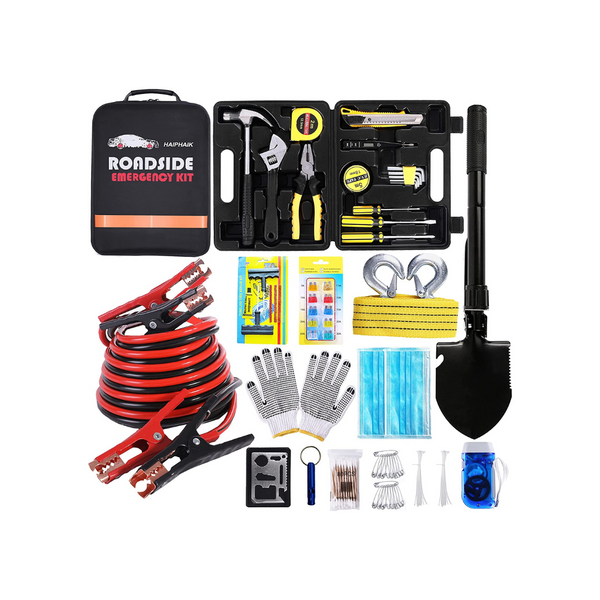 124 PCS Emergency Car Tool Kit