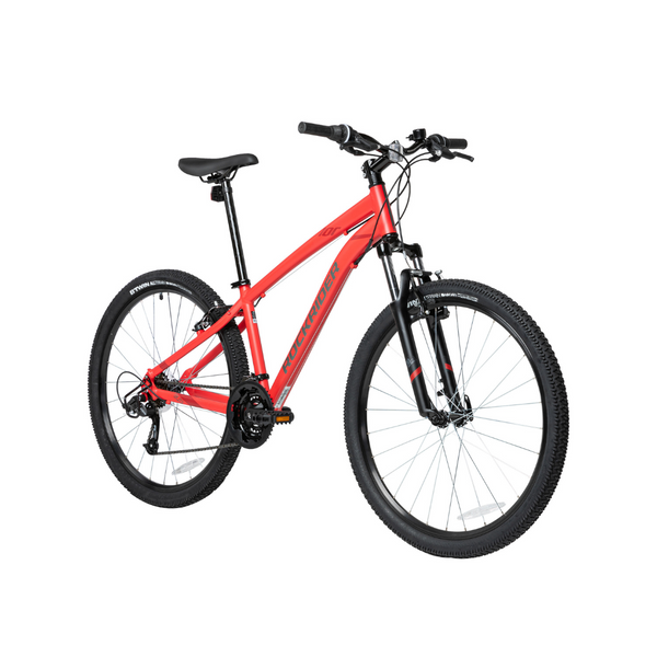 Bicicleta de montaña unisex Decathlon Rockrider ST100 de 21 velocidades (roja)