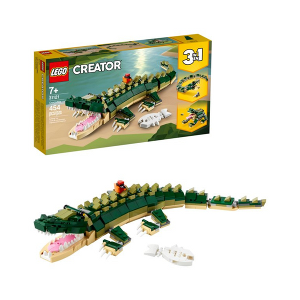 454-Piece Lego Creator 3in1 Crocodile Building Set