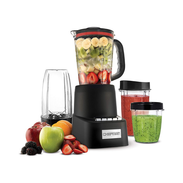 Sistema de licuado Chefman Countertop + Travel Dynamic de 12 piezas