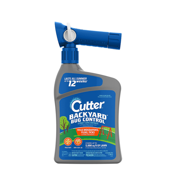 Cutter Backyard Bug Control Spray That Prevents Mosquitoes, Fleas, Ticks & More