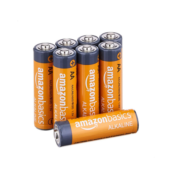 Pack of 8 Amazon Basics AA 1.5 Volt Performance Alkaline Batteries