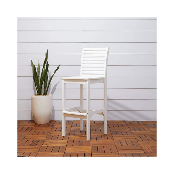 Vifah Bradley Outdoor Wood Bar Chair