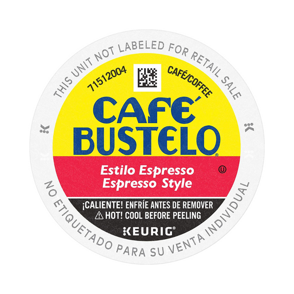 Cápsulas de café K-Cup de tostado oscuro estilo Café Bustelo Espresso de 96 unidades