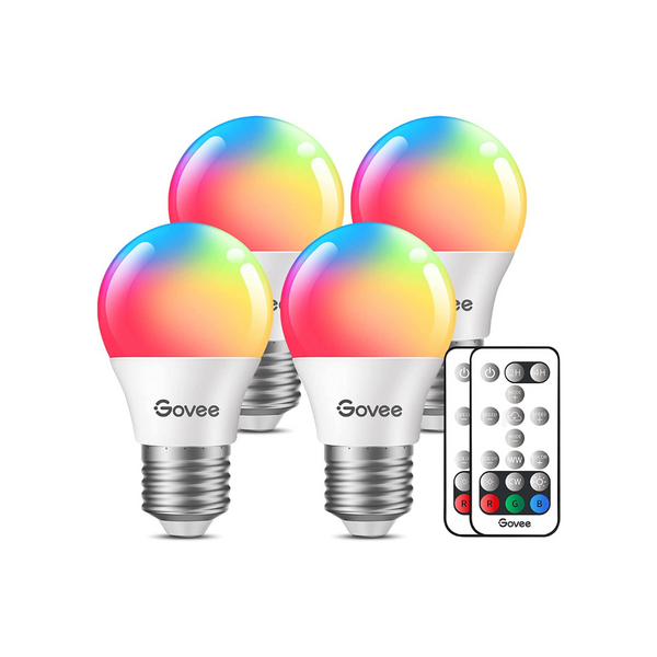 Paquete de 4 bombillas RGB que cambian de color