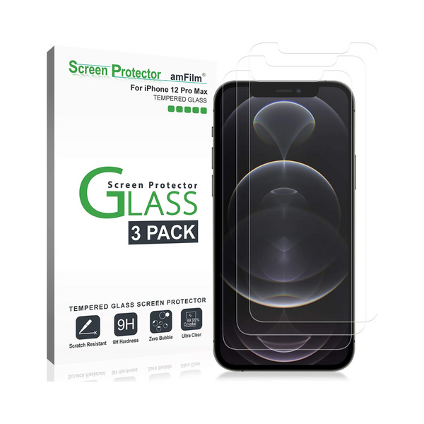 2-Pk amFilm OneTouch Glass Screen Protector