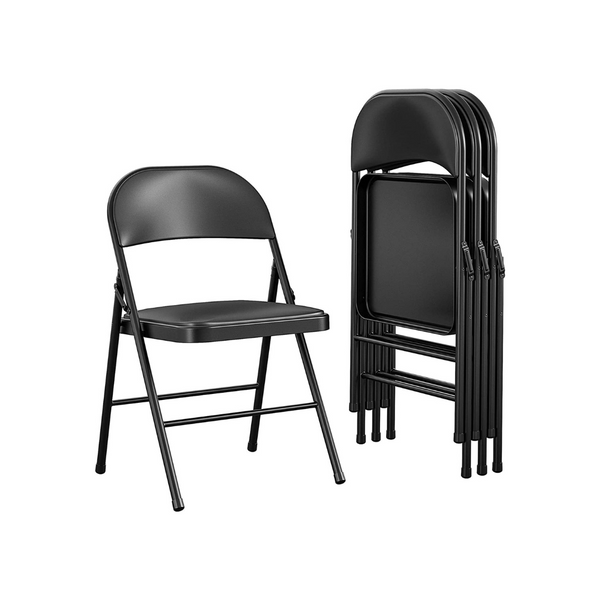 Pack of 4 Cosco Vinyl Folding Chairs