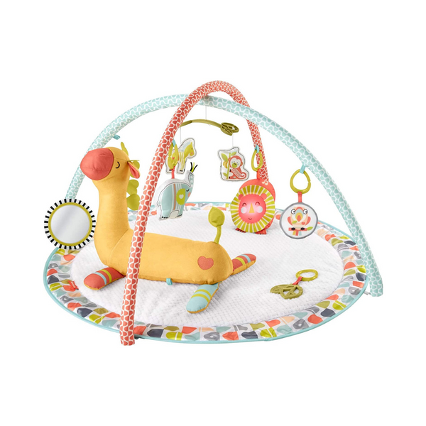 Gimnasio de actividades infantiles Fisher-Price con tapete de juegos grande