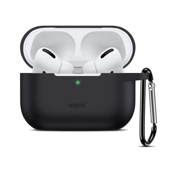 Funda de silicona para AirPods Pro 2019 con mosquetón