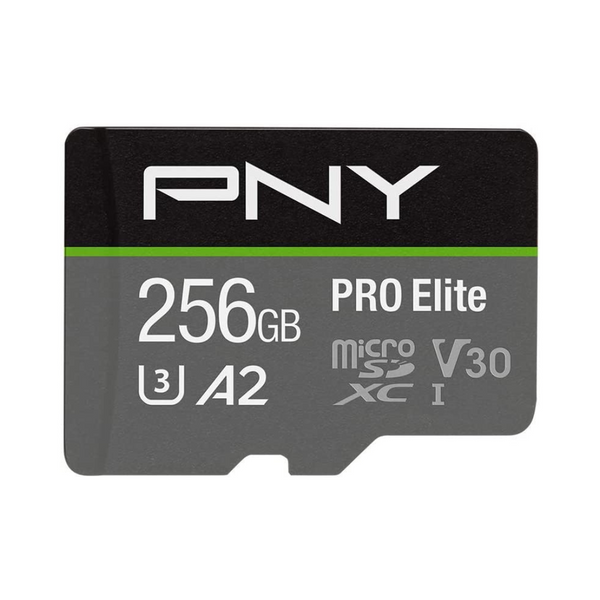 Tarjeta de memoria flash PNY 256 GB Pro Elite Clase 10 MicroSDXC