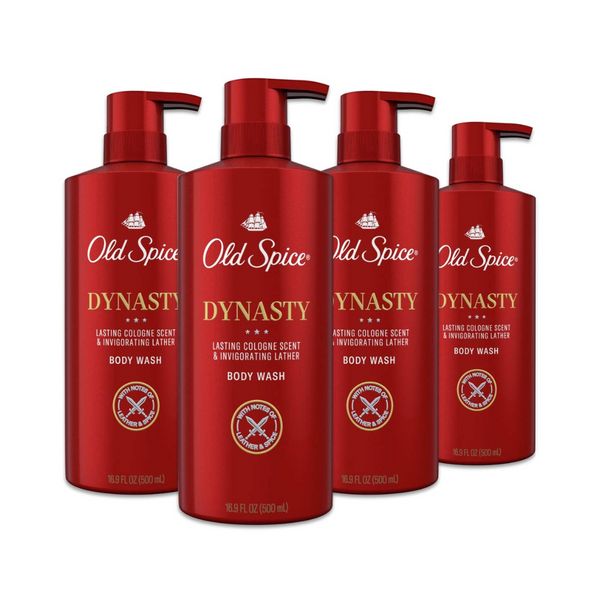 Paquete de 4 jabones corporales Old Spice para hombres