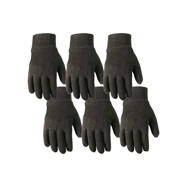 6-Pairs of Wells Lamont Cotton Work & Gardening Gloves (Large)