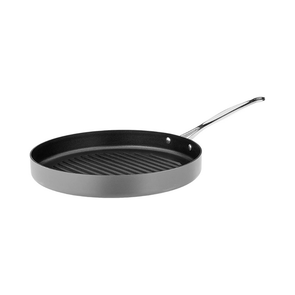 Cuisinart 630-30 Chef's Classic Sartén redonda antiadherente anodizada dura de 12 pulgadas, color negro