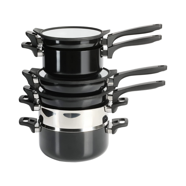 Kenmore Elite Stackable Nonstick Forged Aluminum 9-Piece Induction Cookware Set