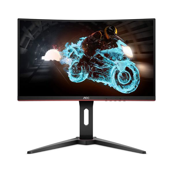 Monitor de juegos curvo sin marco VA premium FreeSync de 24'' AOC 1080p 1 ms 165 Hz