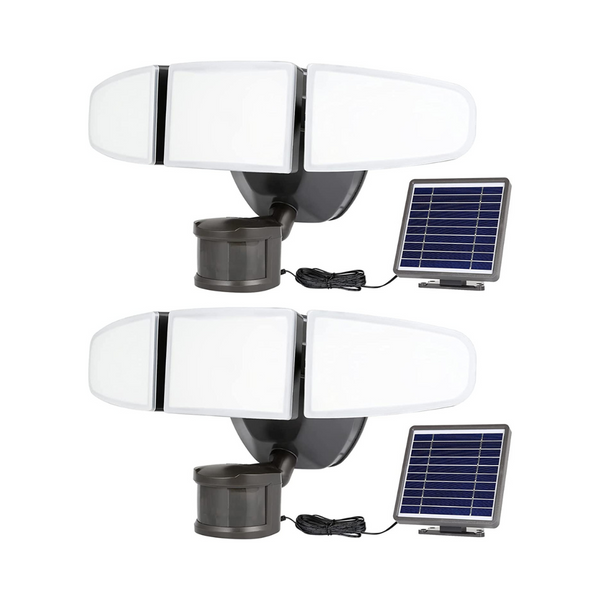 2-Pack Hykolity 15W 1500LM Solar LED Security Light