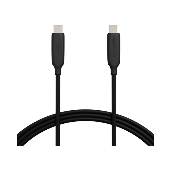 Cable USB-C a USB-C de carga rápida de 60 W Amazon Basics de 6'