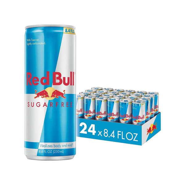 24 latas de bebida energética sin azúcar Red Bull