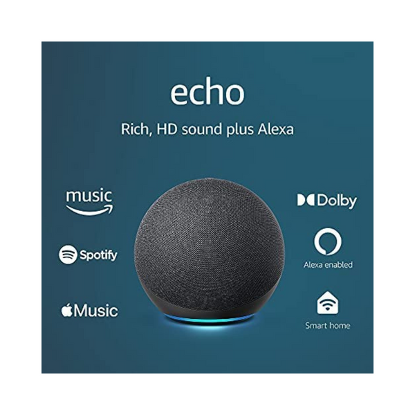 Altavoz inteligente WiFi Amazon Echo de 4.ª generación