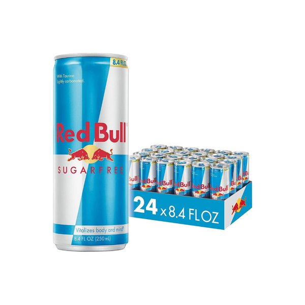 Red Bull Energy Drink, Sugar Free, 8.4 Fl Oz (Pack of 24)