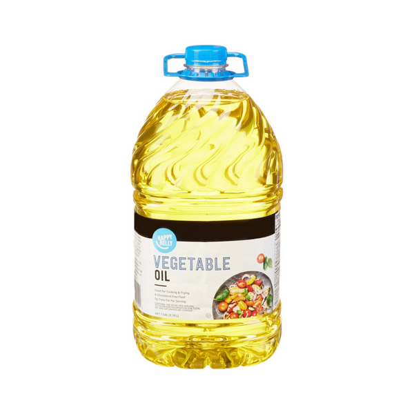 Amazon Brand - Happy Belly Vegetable Oil, 1 gallon