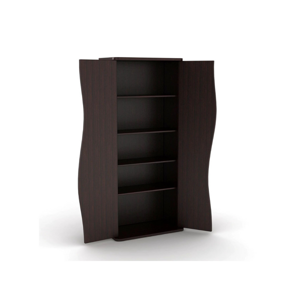 Atlantic Venus 35" 6-Shelf Media Storage Cabinet, Espresso