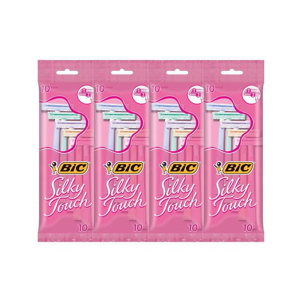 Maquinilla de afeitar desechable BIC Silky Touch de doble hoja para mujer