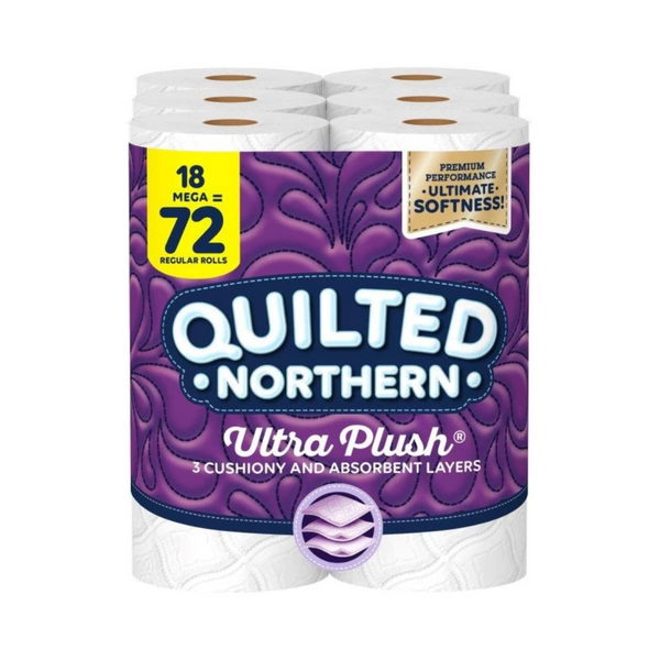 18-Count Quilted Northern 3-Ply Ultra Plush Toilet Paper