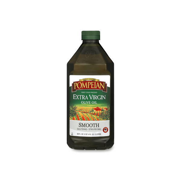 Aceite de oliva virgen extra suave pompeyano, botella de 68 oz