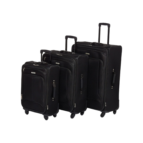 American Tourister Maleta blanda de 3 piezas con ruedas giratorias