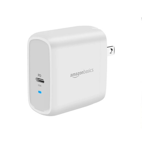 Cargador de pared USB-C de 65 W Amazon Basics