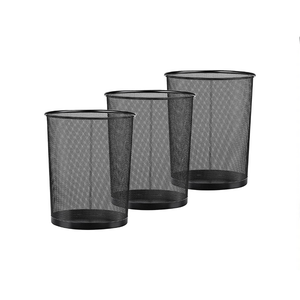 3 cestas de basura de malla Amazon Basics