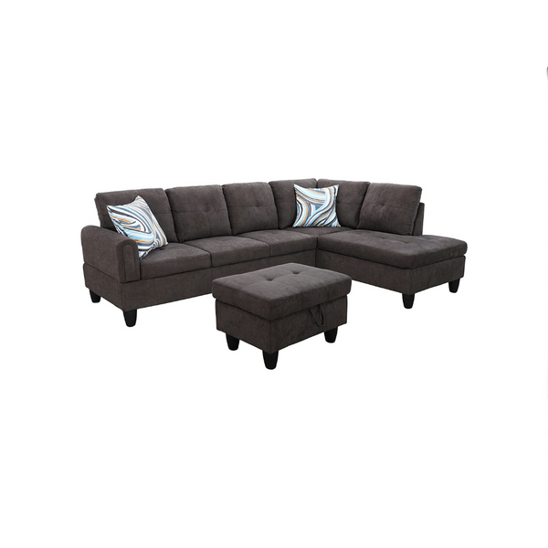 3 Piece Star Home Living Andes Sectional Sofa Sets (3 Colors)