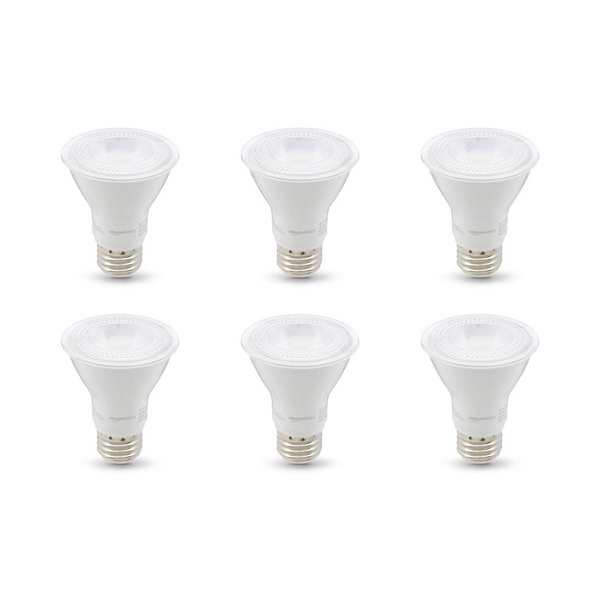 Paquete de 6 bombillas LED regulables de luz diurna Amazon Basics