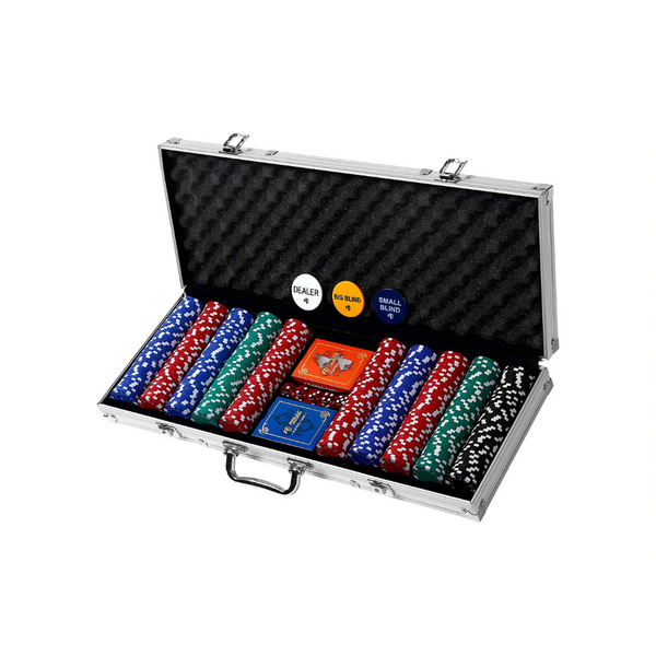 Set de Poker Profesional con Estuche (500 Fichas)