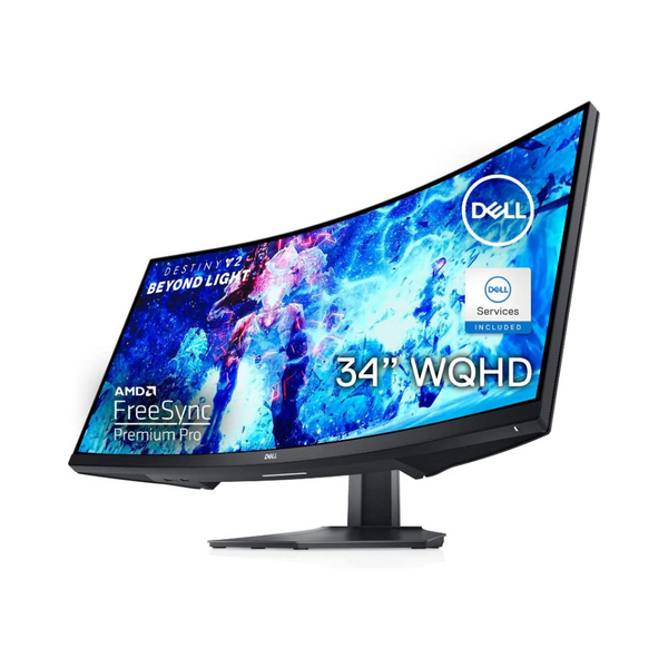 Monitor de juegos LED curvado FreeSync VA de 34" Dell S3422DWG WQHD 144 Hz