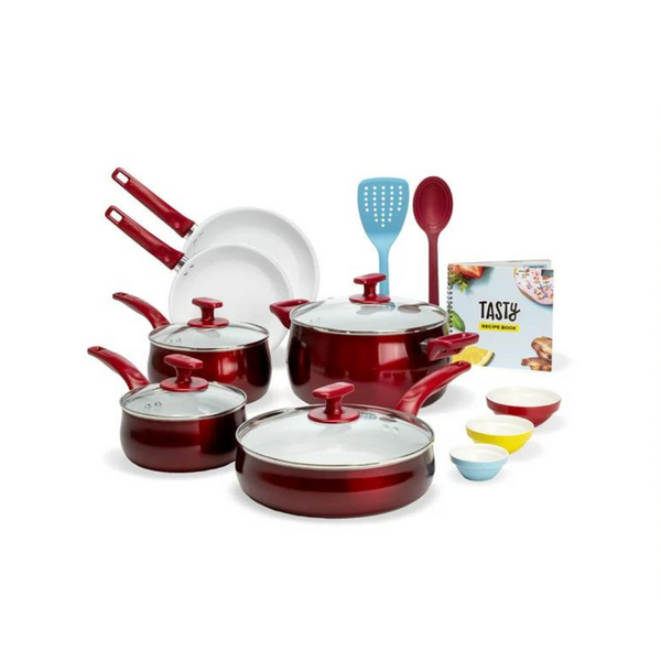 Juego de utensilios de cocina Tasty Ceramic reforzado con titanio de 16 piezas