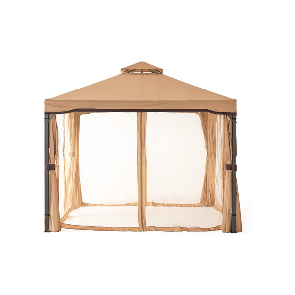 10 x 10 Outdoor Fabric/Steel Gazebo Canopy