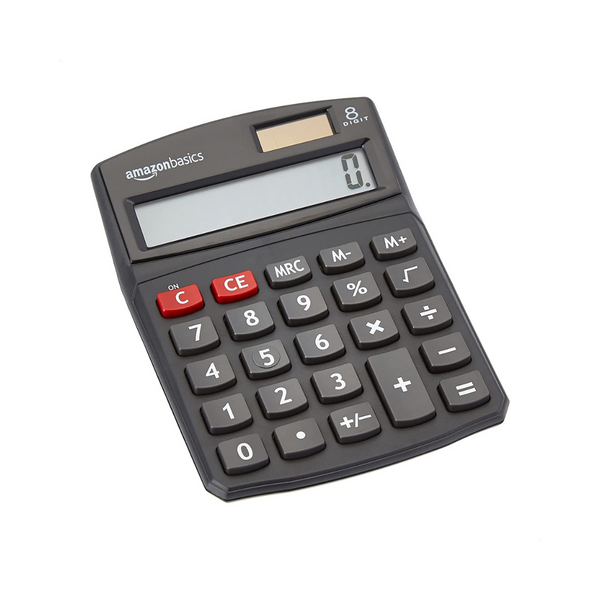 Amazon Basics LCD 8-Digit Desktop Calculator