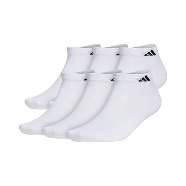 6 Pairs Of adidas Men’s Athletic Cushioned Low Cut Socks