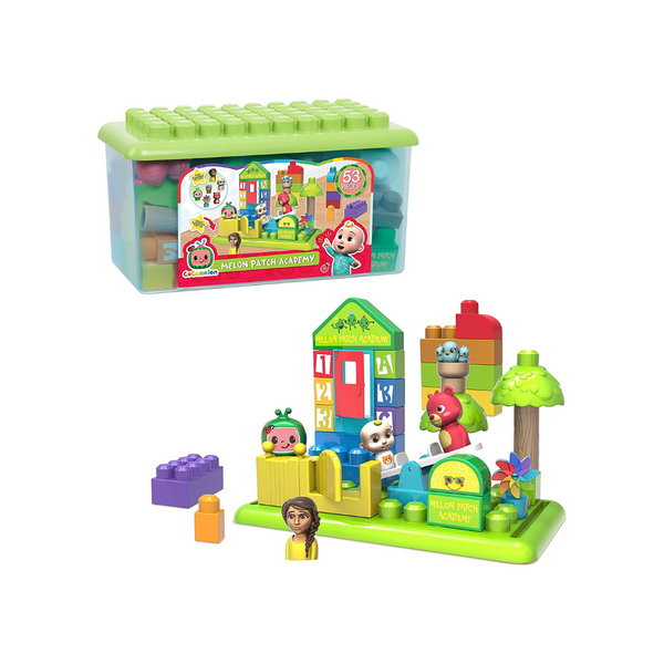 CoComelon Patch Academy, 53 Large Building Blocks Includes 6 Character Figures